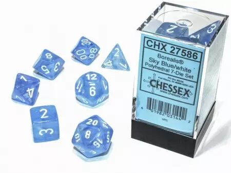 CHESSEX - Set de 7 dés - LUMINARY (plusieurs coloris)