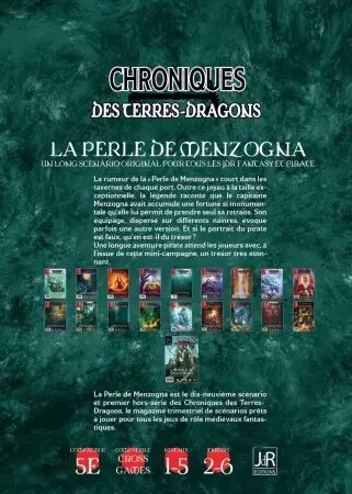 Chroniques des Terres Dragons  Hors-Série 1  La Perle de Menzogna