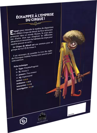 Chroniques Oubli&eacute;es Fantasy 2: Le cirque de minuit
