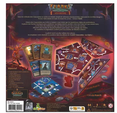 Clank ! Catacombes - Extension Les Enfers - Paul Dennen - Origames
