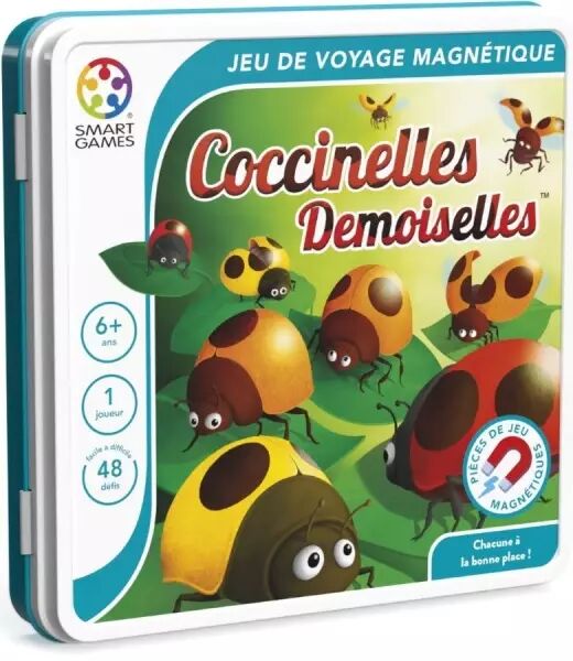 Coccinelles Demoiselles - Smart Games - Jeux voyage magn�tique - Bo�te M�tal