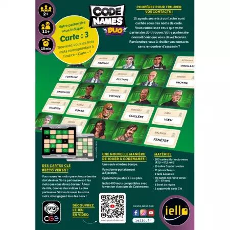 Codenames : Duo - Edition 2025 - Iello