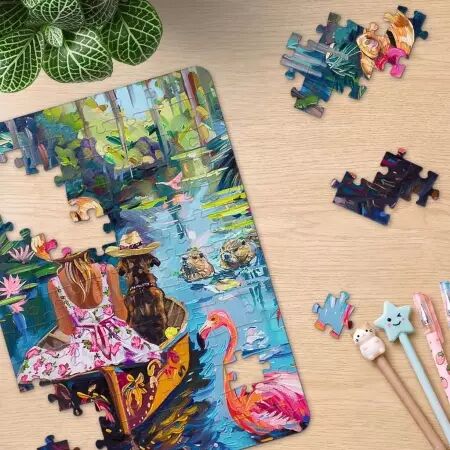Coffret 3 mini puzzles 100 pi&egrave;ces - Voyage du chien- Ravensburger