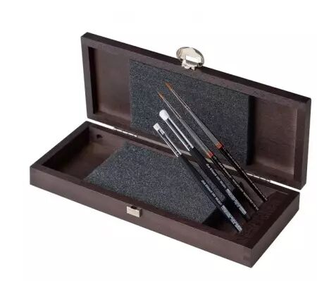  Coffret de 4 pinceaux pour peinture miniature - s&eacute;rie 4027 - Da Vinci 