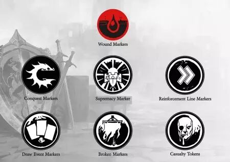 Conquest -  Agrandir l\'image      Conquest     Conquest   Objective Markers and Tokens