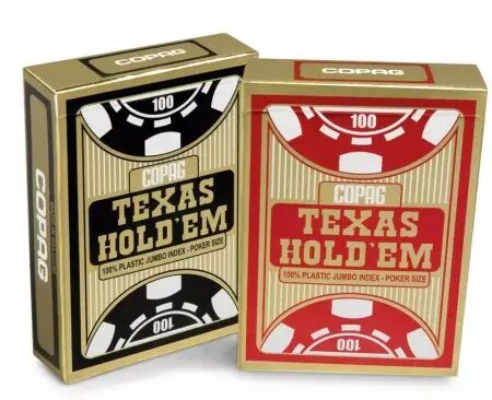 Copag Gold Cartes Poker 100% Plastic - 2 Couleurs