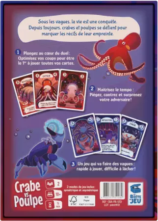 Crabe Vs Poulpe - Shizuki Mori  - La Bo&icirc;te de Jeu