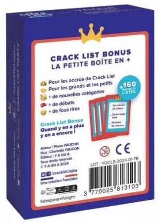 Crack List + Bonus #1 
