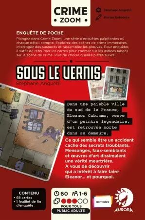 Crime Zoom - Sous le Vernis