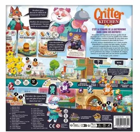 Critter Kitchen - Alex Cutler et Peter C. Hayward - Lucky Duck Games