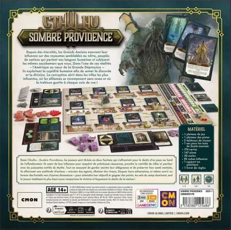 Cthulhu : Sombre Providence -  Martin Wallace, Travis R. Chance - CMON