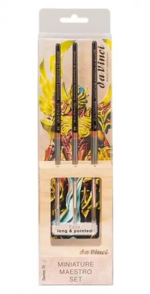 Da Vinci - Set de 3 pinceaux Da Vinci Miniature Maestro, s�rie 70 