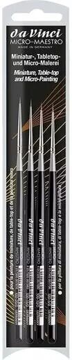 Da Vinci - Set de 4 pinceaux martre rouge micro maestro - s�rie 100