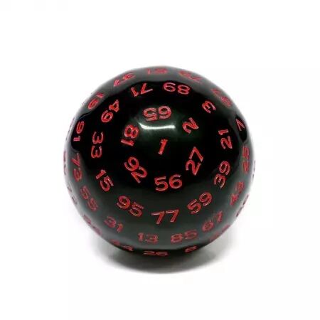 Dé 100 faces - Plusieurs coloris