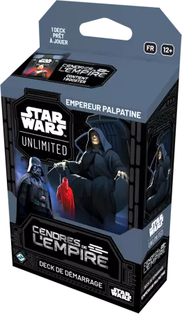 Deck de d&eacute;marrage Empereur Palpatine - Star Wars Unlimited - Cendres de l\'Empire
