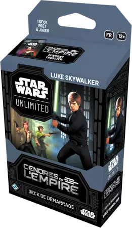 Deck de d&eacute;marrage Luke Skywalker  - Star Wars Unlimited - Cendres de l\'Empire
