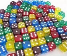 Dès de 6 - 20mm - Couleur ivoire aléatoire