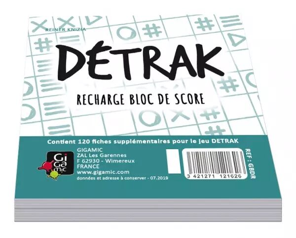 Detrak - Recharge Bloc De Score (3 Blocs De 50 Fiches)
