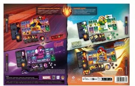 Dice Throne Marvel - Cyclope, Gambit, Malicia, Jean Grey - Lucky Duck Games