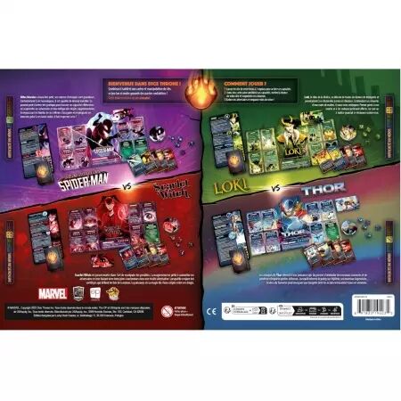 Dice Throne Marvel - Thor, Loki, Spiderman, Scarlet Witch