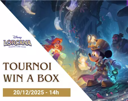 Disney Lorcana TCG -  Tournoi construit WIN A BOX - 20/12/2025- 14h00