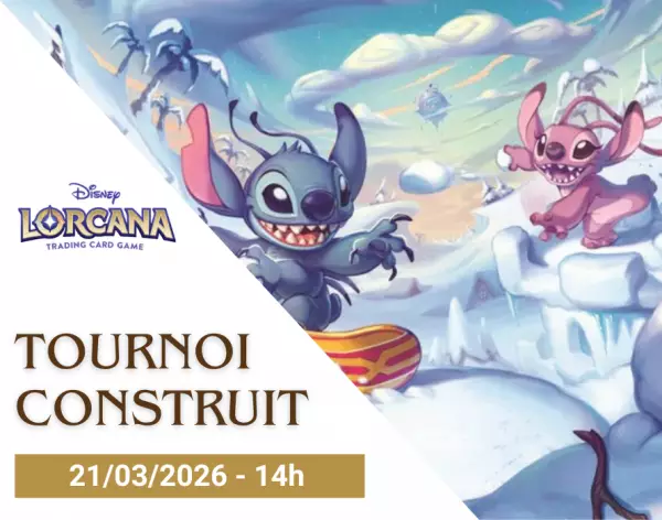 Disney Lorcana TCG - Tournoi construit - 14h - 21/03/2026