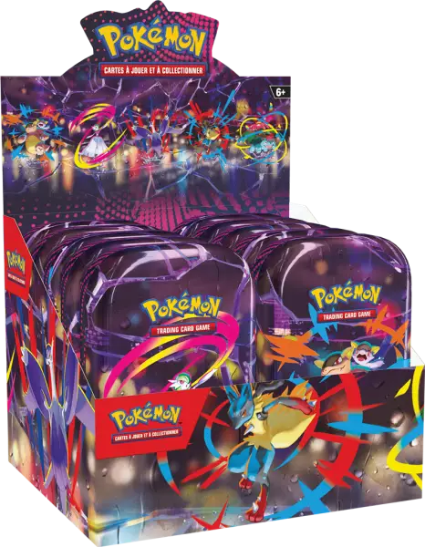 Display Mini Tins Mega Evolution (ME01) � Collection exclusive Pok�mon M�ga-�volution Q3 2025