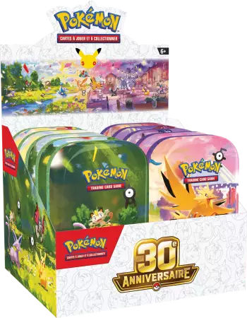 Display Mini Tins Pokemon 30 ans � 10 visuels