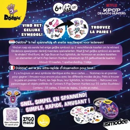 Dobble : KPop Demon Hunters (Eco Sleeve)  - Asmodee