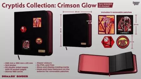 Domaru 12-Pocket Binder: Cryptids Collection: Crimson Glow