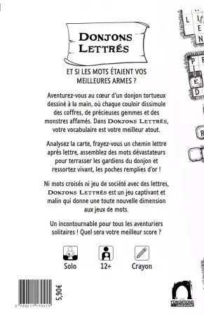 Donjons Lettr&eacute;s - Le Donjon � Jeu de Lettres en Solo