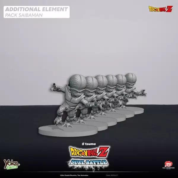 Dragon Ball Z : Duel Battle - Pack figurines Saibaman - Yoka 