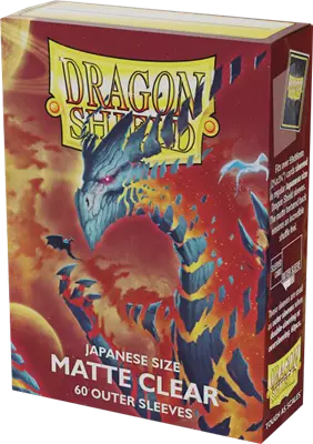 Dragon Shield - Outer sleeves - Japanize size - Matte Clear - x60