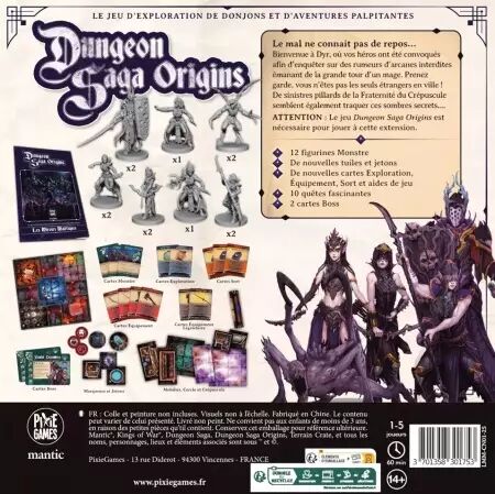 Dungeon Saga - Origins (FR) Ext. Les Miroirs Mal&eacute;fiques  - Matt Gilbert & Ciaran Morris - Mantic