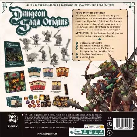 Dungeon Saga - Origins (FR) Ext. Une Lueur d\'Avidit&eacute;  - Matt Gilbert & Ciaran Morris - Mantic