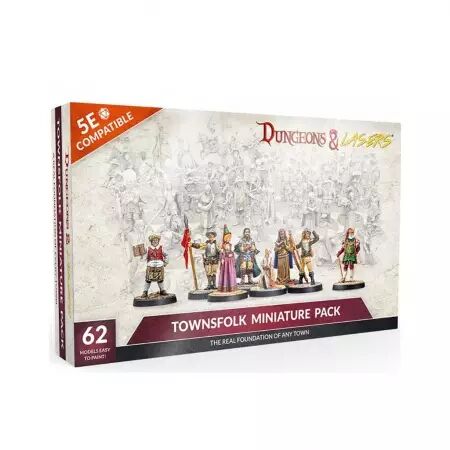 Dungeons & Lasers - Figurines - Townsfolk Miniature Pack