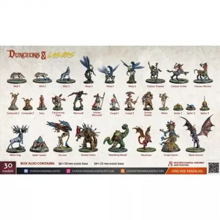 Dungeons & Lasers - Figurines - Woodland Dwellers