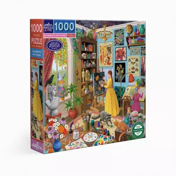 Eeboo - Puzzle 1000 pi�ces - Alchemist\'s Artist Studio  - Ecoresponsable