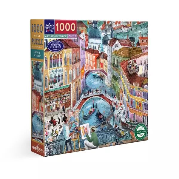 Eeboo - Puzzle 1000 pi�ces - Artists in Venice  - Ecoresponsable