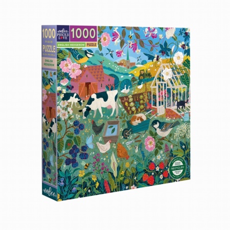 Eeboo - Puzzle 1000 pièces - English Hedgerow - Ecoresponsable