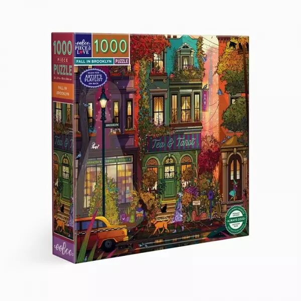 Eeboo - Puzzle 1000 pi�ces - Fall In Brooklyn - Ecoresponsable