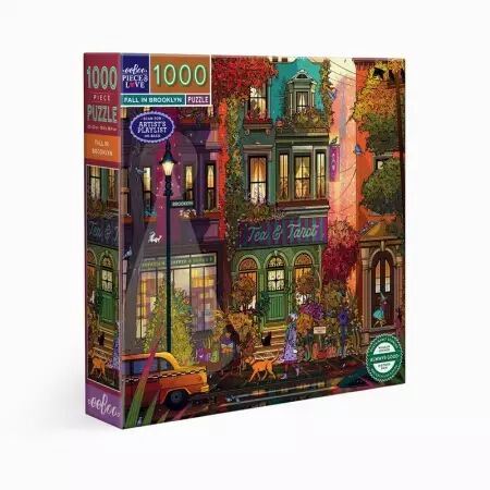 Eeboo - Puzzle 1000 pi&egrave;ces - Fall In Brooklyn - Ecoresponsable