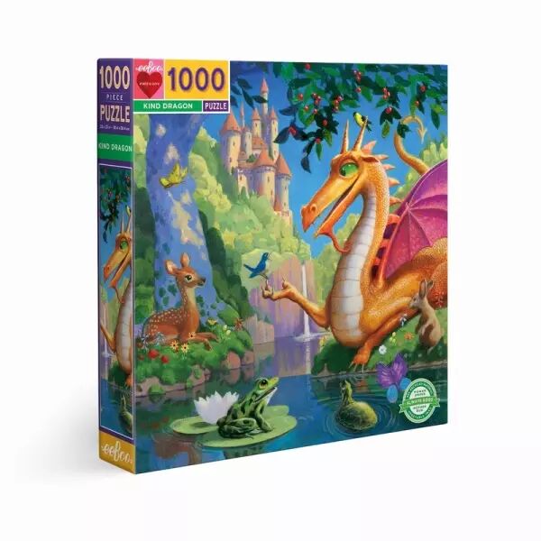 Eeboo - Puzzle 1000 pi�ces - Kind Dragon - Ecoresponsable