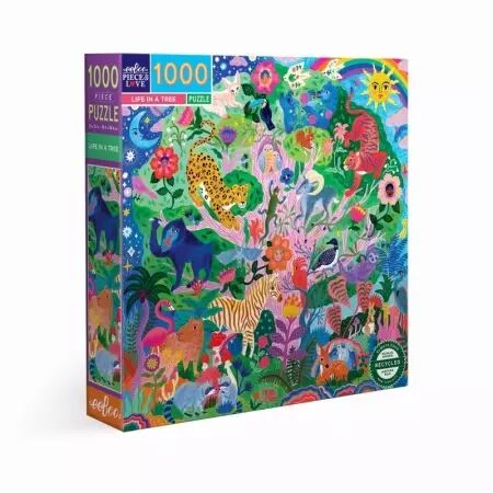 Eeboo - Puzzle 1000 pièces - Life in a Tree - Ecoresponsable