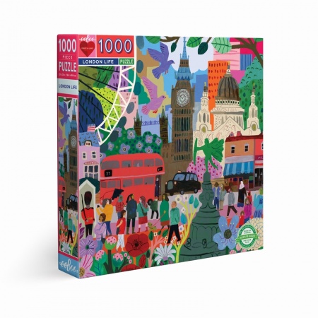 Eeboo - Puzzle 1000 pièces - London Life - Ecoresponsable