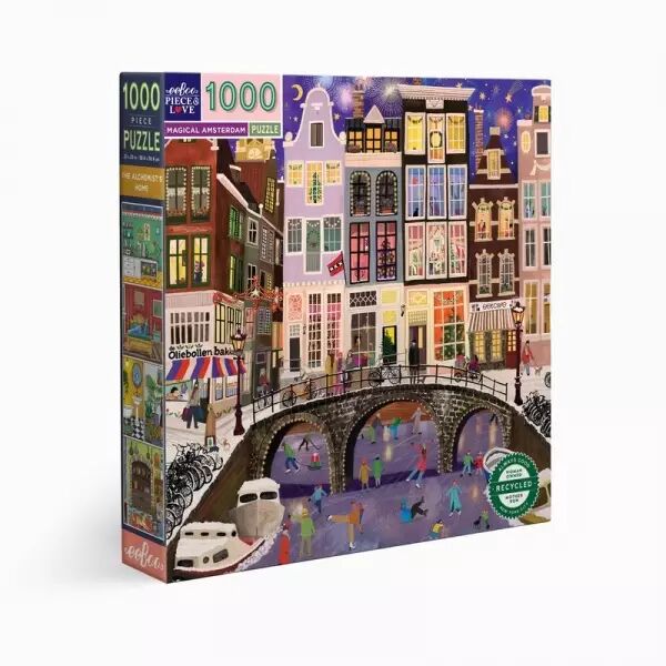 Eeboo - Puzzle 1000 pi�ces - Magical Amsterdam - Ecoresponsable