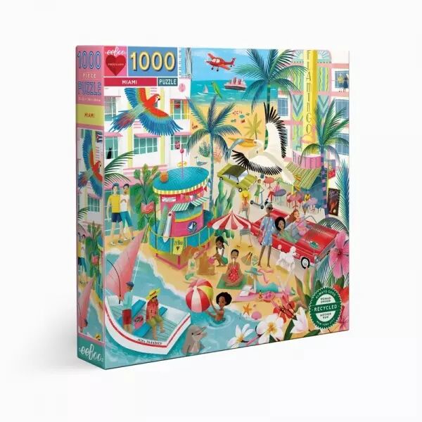 Eeboo - Puzzle 1000 pi�ces - Miami - Ecoresponsable