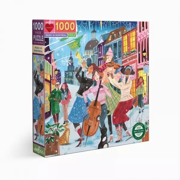 Eeboo - Puzzle 1000 pi�ces - Music in Montreal - Ecoresponsable
