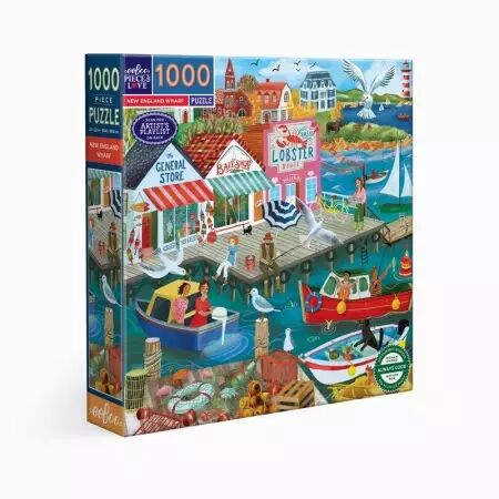 Eeboo - Puzzle 1000 pi&egrave;ces - New England Wharf  - Ecoresponsable