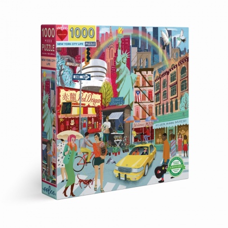 Eeboo - Puzzle 1000 pièces - New York City Life - Ecoresponsable